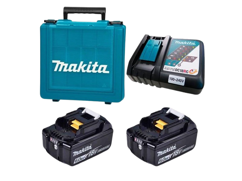 KIT MALETA 2 BATERIAS 18V 6.0AH